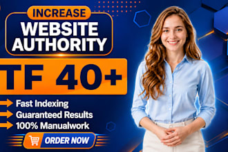 increase majestic trust flow tf 40 high backlinks for SEO