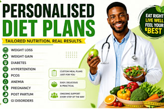 be your nutritionist for personalized meal plans