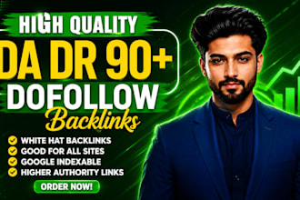build da DR 90 high authority SEO permanent dofollow backlinks