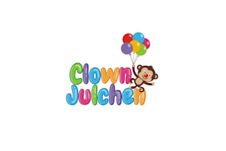 design family business specializing clowning magic balloon modeling logo