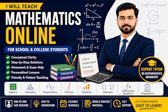 teach mathematics online for school and college students