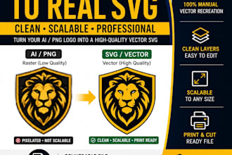 convert your ai generated logo into a high quality svg vector