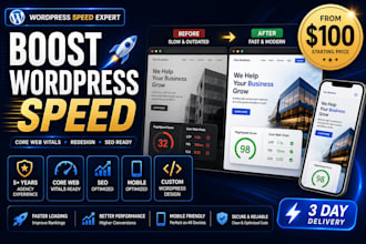 redesign your wordpress website for speed, SEO and conversions