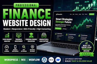 build a trading and stock market analysis website stock trading website
