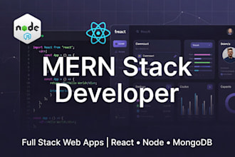 build full stack website using mern stack react node mongodb