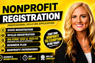 prepare irs form 1023 and 1023ez for nonprofit approval