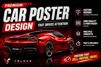design professional car posters