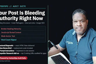 audit your blog post HTML structure and deliver an SEO fix it brief