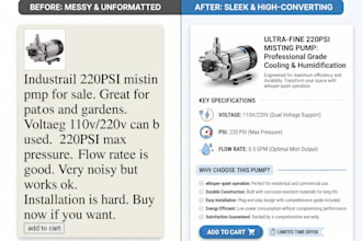 write high converting product descriptions for your technical item
