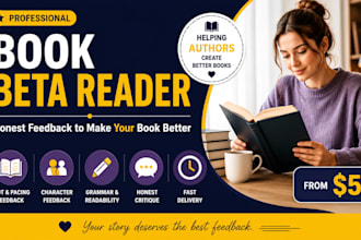 be your professional book beta reader and critique manuscript