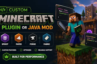 develop spigot paper minecraft plugin or minecraft modpack on forge fabric