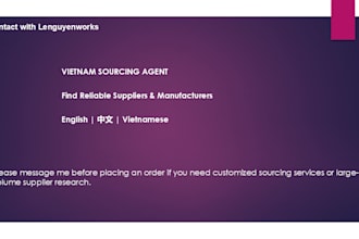 source reliable suppliers and manufacturers from vietnam