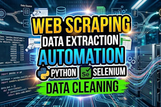 build python web scraping bots and data extraction scripts