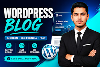 create wordpress blog, wordpress website, and business website