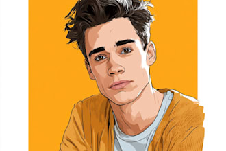make a face into vector cartoon portrait