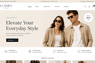design and setup professional shopify and daraz store