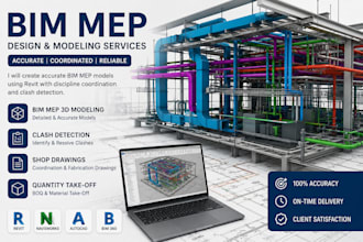 create bim mep models, shop drawings and clash coordination