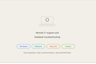 provide remote IT support and helpdesk troubleshooting
