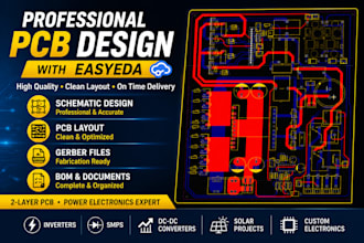 design a professional pcb and schematic in easyeda