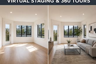 realistic virtual staging, renovation, and 360 tours for real estate