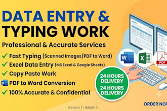 do fast typing work and data entry