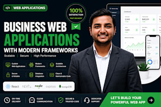 create business web applications with modern frameworks