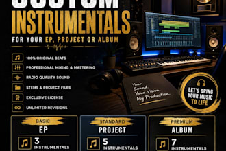 create professional hiphop instrumentals for your project