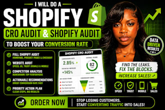 do shopify cro audit and shopify audit to boost your conversion rate and sales