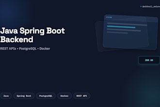 develop custom java spring boot rest API