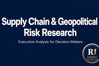 research and analyze supply chain strategy and geopolitical risk