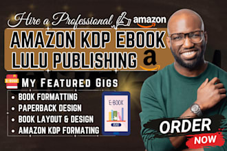do amazon kdp book formatting, lulu, kindle book, paperback design, print layout