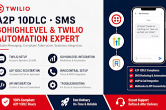 setup twilio, a2p 10dlc, sms automation and gohighlevel integration
