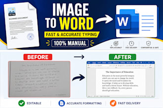 convert image to word with accurate typing and formatting