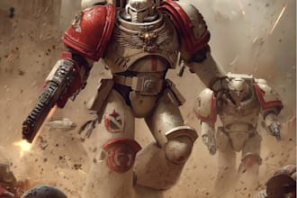 drawing a warhammer 40k character art