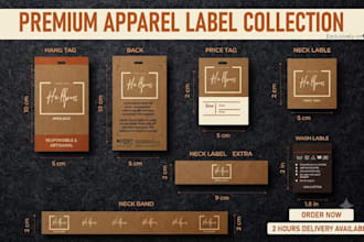 do clothing tag, hang tag, care label design, neck label, clothing hang tag