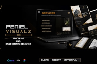 design, redesign trifold brochure, booklet, catalog and business flyer