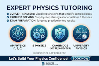 be your professional physics tutor for ap, ib and cambridge