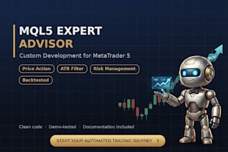 develop a custom mql5 expert advisor or trading bot for mt5