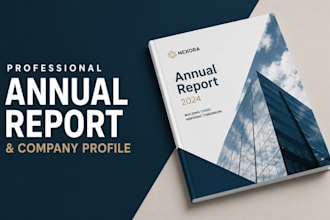 je concevrai un rapport annuel, un profil d entreprise et une brochure moderne
