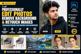 edit photos, remove backgrounds and retouch image
