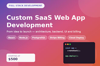 develop a custom saas mvp for your startup