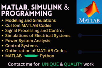 do urgent matlab programming, matlab simulink, matlab gui, control system task