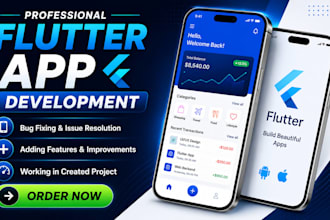 develop custom flutter mobile apps for businesses startups and brands