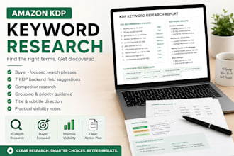 research amazon KDP keywords for your book