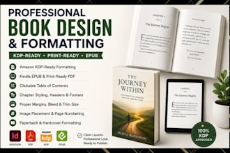 design and format your book interior layout for amazon KDP