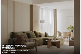 prepare interior working drawings for construction