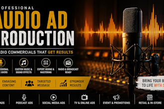 create broadcast quality radio commercials and podcast audio ads