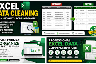 lean and format excel or google sheets data