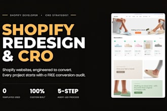 redesign your shopify website and optimize it for conversion