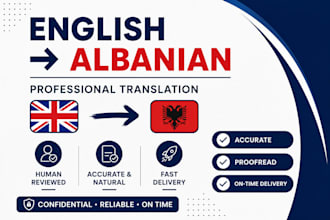 translate english to albanian accurately and professionally